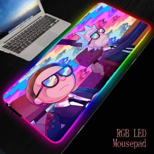 Rick and Morty RGB LED Mousepads
