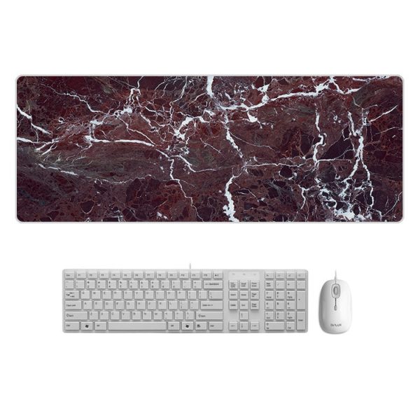 80x30cm Large Marble Desk Pad Mouse Pad Chill Gamer Waterproof Leather kawaii Desk Mat Computer Keyboard Table Decoration Cover