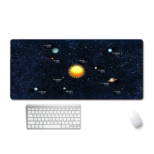 33*80cm Large Mouse Pad Universe Starry Sky Family Laptop Gamer Rubber Mouse Mat MousePad Desk Gaming Mousepad Cup Mat