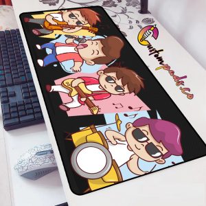 Cute Music Band Characters Mouse Pad