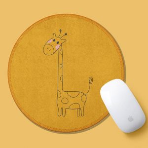 Cute Cartoon Circle Mousepad – Animals